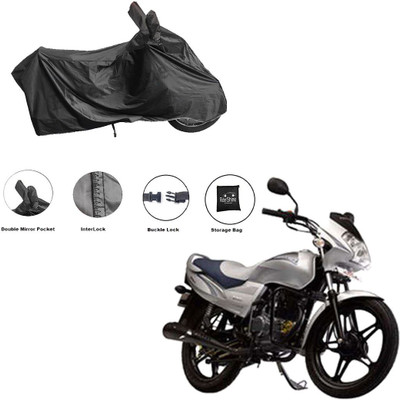 RiderShine Waterproof Two Wheeler Cover for LML(Freedom Prima, Black)