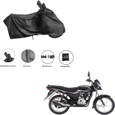 RiderShine Waterproof Two Wheeler Cover for Bajaj(ComforTec, Black)
