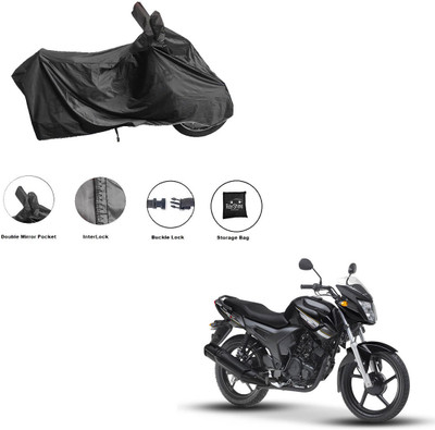 RiderShine Waterproof Two Wheeler Cover for Yamaha(SZ X, Black)