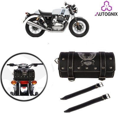 AutoGnix Saddle Bag Black Leatherette Motorbike Saddlebag