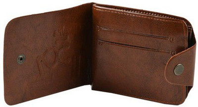 ISAAK Men Tan Artificial Leather Wallet(2 Card Slots)