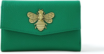 ACCESSORIZE LONDON Women Casual Green Artificial Leather Wallet(8 Card Slots)