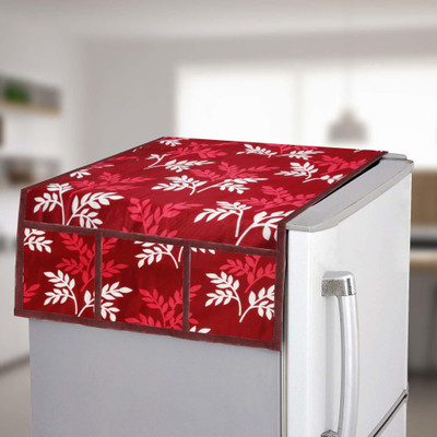 E-Retailer Refrigerator  Cover(Width: 53 cm, Maroon)