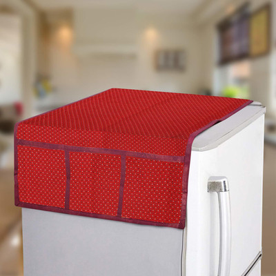 Flipkart SmartBuy Refrigerator  Cover(Width: 53 cm, FSB-FT-BINDI-RED)