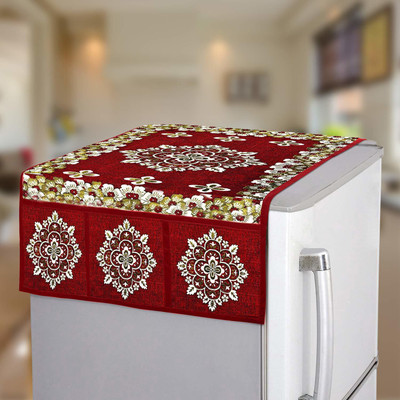E-Retailer Refrigerator  Cover(Width: 53 cm, Maroon)