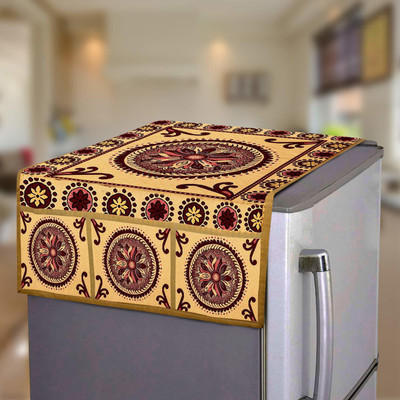 E-Retailer Refrigerator  Cover(Width: 53 cm, Golden)