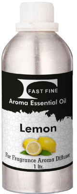 FAST FINE Lemon Aroma Essential Diffuser Oil Pure 1 Liter (Pack of 1)(1000 ml)