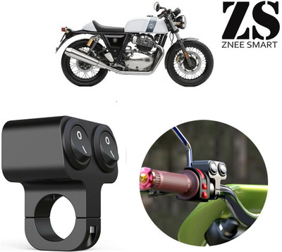 Znee Smart Handlebar On/Off Switch Dual Motorcycle CNC Metal Royal Enfield Continental GT Handle Bar Grip For Royal Enfield Universal For Bike(Pack of 1)