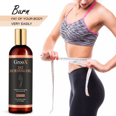 GrooX Fat Burning Oil - Slimming Oil - Fat Loss Oil – Belly Fat Reduce Oil - Slim Oil(100 ml)