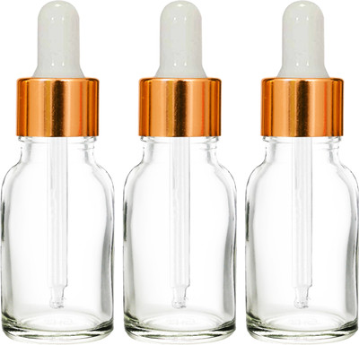 nsb herbals 15 ml Glass Bottle(Pack of 3, Clear)