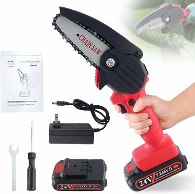 JENY Mini Chainsaw Cordless Power -Chain-Saws 4-Inch Mini Chainsaw Portable Chainsaw Chainsaw Pruning Shears Chainsaw Tree Branch Wood Cutting (Charger + 1 Battery) Cordless Chainsaw JENY Mini Chainsaw Cordless Power -Chain-Saws 4-Inch Mini Chainsaw Portable Chainsaw Chainsaw Pruning Shears Chainsaw Tree Branch Wood Cutting (Charger + 1 Battery) Cordless Chainsaw