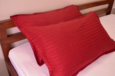 Trance Home Linen Cotton Pillows Cover(Pack of 2, 43.18 cm*63.5 cm, Maroon)