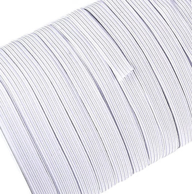 SCJ Elastic Thread and Cord White Elastic(10 m)