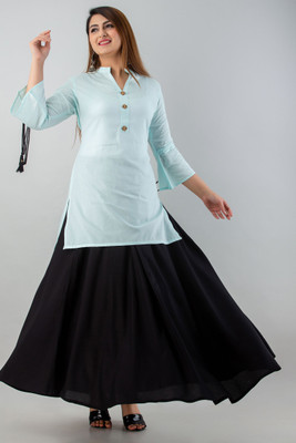 his&her Women Kurta Skirt Set