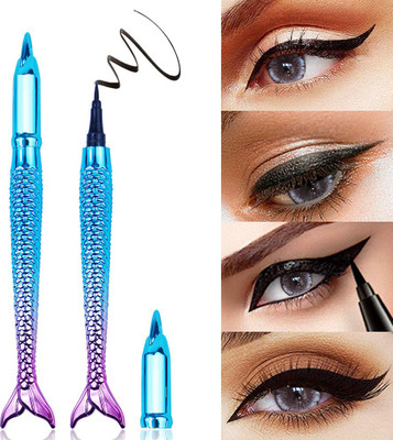 KA-KAIASHA MERMAID SHAPE WTAERPROOF AND LONGLASTING PEN EYELINER PACK OF 1 10 g(BLACK)