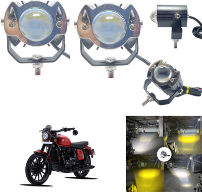 Zieozed LED Fog Lamp Unit for Royal Enfield, Honda, Yamaha, Bajaj, Hero, TVS Gixxer, Universal For Car