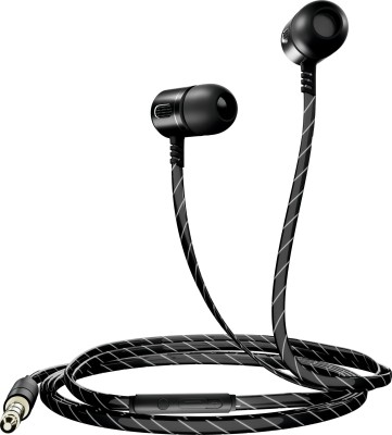 Proxelle MZX147 In-Ear Metal Earphone Wired Headset(Black, In the Ear)