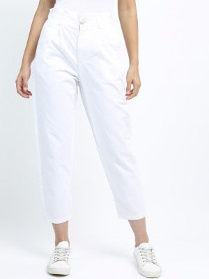 Tokyo Talkies Boyfriend Women White Jeans