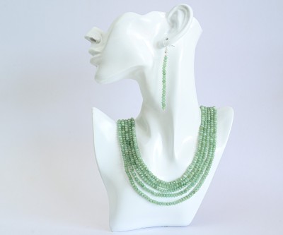 OORJA HANDMADES Alloy Green Jewellery Set(Pack of 1)