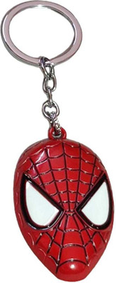 WHITE POPCORN SPIDERMAN FACE KEYCHAIN Key Chain