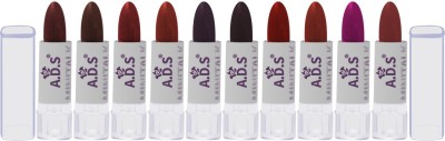 ADS Good Choice India Mini Talk New Trend Long-Lasting Lipsticks, Multicolor, Pack of 10 (AL1155A)(Multicolor, 1.5 g)