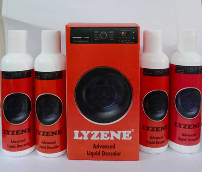 Lyzene advanced liquid descaler for washing machine and dish washer 4*100 ml Aqua Liquid Detergent(400 ml)