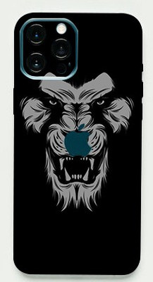TJ CREATION APPLE iPhone 12 Pro Max Mobile Skin(Ultra Super Black Lion Skin With High Matte Finish.)