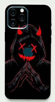 TJ CREATION APPLE iPhone 12 Pro Max Mobile Skin(Ultra Super Black Devil Skin With High Matte Finish.)