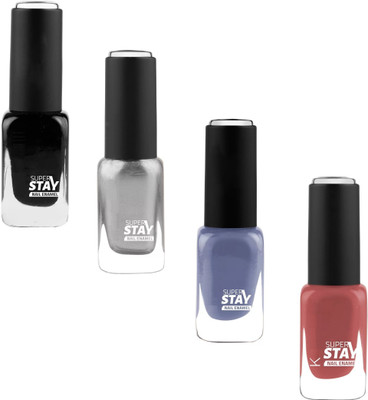 MYEONG NEW WATER PROOF MATTE FINISH LIQUID NAIL PAINT MULTI COLOR Multicolor(Pack of 4)