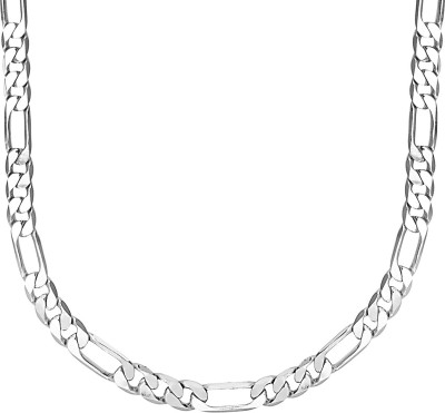 Shining Jewel Imported Quality Rhodium Plated Brass Chain