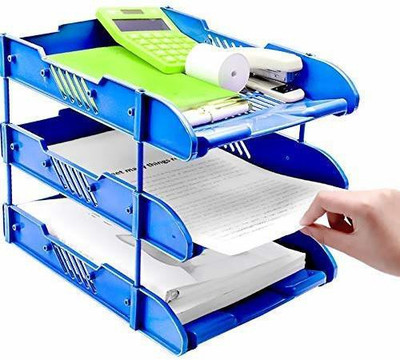 vepson 3 Compartments Plastic 3 Compartments plastic foldable(Multicolor)