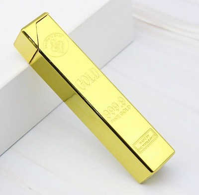 Explorer ™ Best 24 Carat Gold Lighter Inflated Butane Gas System | Pocket Lighter(Golden)