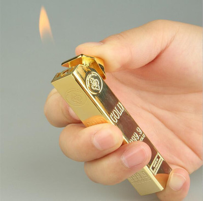 FITUP Gold Plated, Steel Electronic Gas Lighter(Gold, Pack of 1)