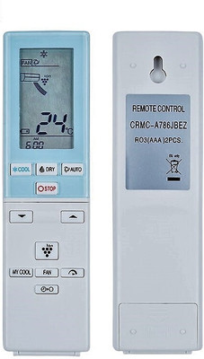Ehop New Replacement for CRMC-A786JBEZ CRMC-A787JBEZ Air Conditioner Remote Control Sharp Remote Controller(White)