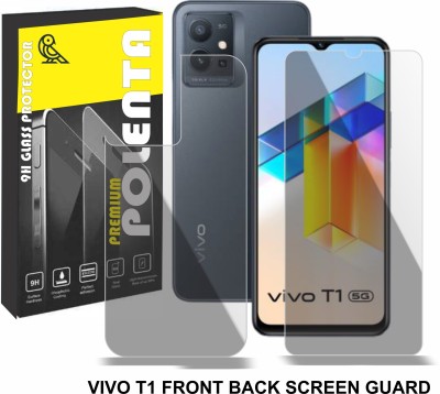 Polenta Front and Back Screen Guard for VIVO T1 5G, Vivo Y75 5G, VIVO Y55 5G(Pack of 2)