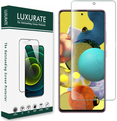 LUXURATE Tempered Glass Guard for Samsung Galaxy A51(Pack of 1)