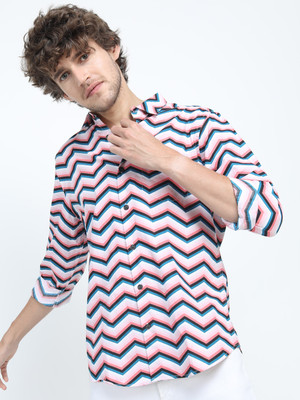 HIGHLANDER Men Printed Casual Multicolor Shirt