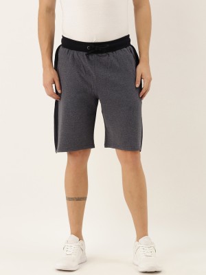 ARISE Solid Men Grey Casual Shorts