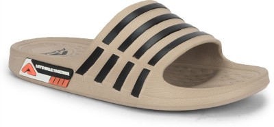 Adda Men Slides(Beige, Black , 8)