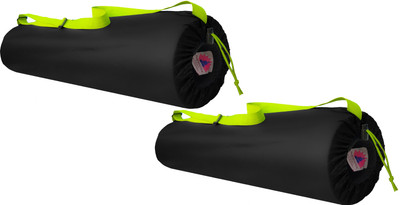 PANCHTATAVA Stylish Pack of 2 Black Neon Dori Lock Combo Yoga Mat Cover Only(Multicolor, Sling Bag)