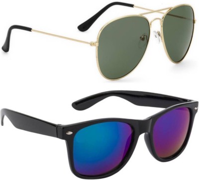 Scaglia Aviator, Wayfarer Sunglasses(For Men & Women, Brown)