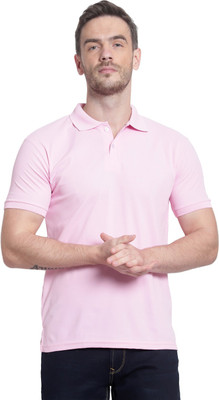 KESHAV SRUSHTI Solid Men Polo Neck Dark Green T-Shirt