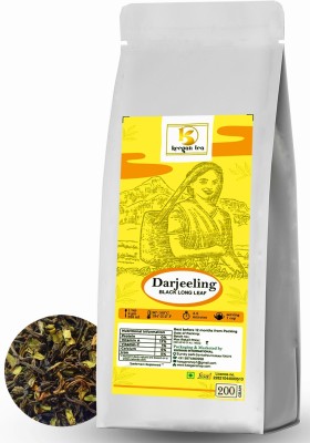 Keegan Tea Pure Darjeeling Long Leaf Authentic Darjeeling Black Tea 200gm Pouch| Black Tea Pouch(200 g)