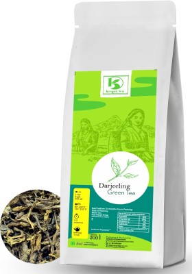 Keegan Tea Pure Darjeeling Green Tea Loose Leaf |Reduce Fat With Healthy Benefits|200 Gram Green Tea Pouch(200 g)