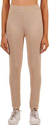 Naughty Little Solid Women Beige Tights