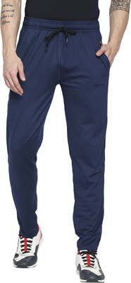BLACK PANTHER Solid Men Dark Blue Track Pants
