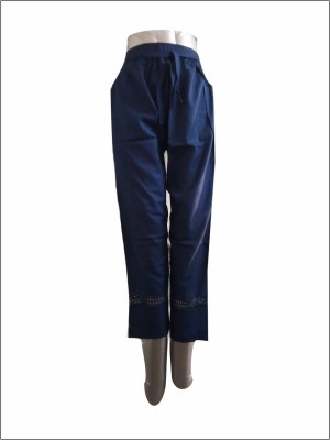Unilife Regular Fit Women Blue Trousers