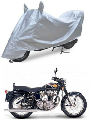 A2D Two Wheeler Cover for Royal Enfield(Bullet 350 Twinspark, Silver)
