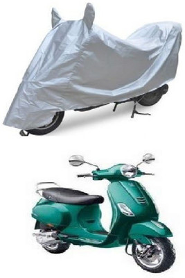 A2D Two Wheeler Cover for Piaggio(Vespa VXL, Silver)