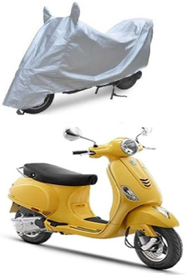 A2D Two Wheeler Cover for Piaggio(Vespa VXL 125, Silver)